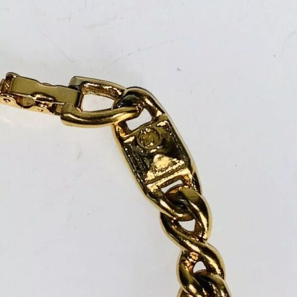 Vintage Gold Authentic Swan Swarovski Multi Crystals Bracelet - Picture 2 of 5